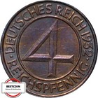J315  4 Pfennig WEIMAR von 1932 G in VZ  812117