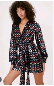 Nasty Gal Plus Size Sequin Mini Dress Size 22 - Picture 1 of 2