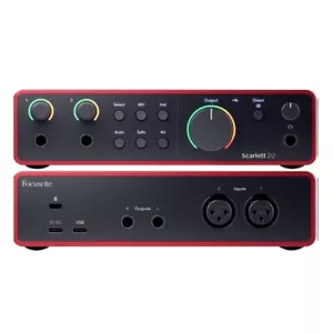 FOCUSRITE SCARLETT 2i2 (4th Gen) 2x2 USB Audio Recording Interface with Software - Picture 1 of 7