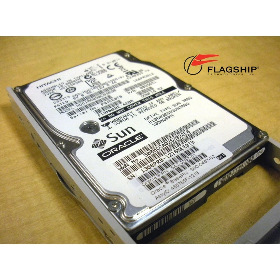 Sun 390-0487 300GB 10K SAS Drive Hitachi HUC106030CSS600 - Image 1 of 1