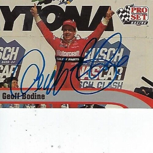 GEOFF BODINE SIGNED 1992 PRO SET RACING #66 - NASCAR - Image 1 of 1
