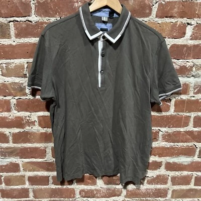 Polo Hugo Boss Manga Corta Calce Ajustado Para Hombre Talla L Marrón Foto 1 de 3