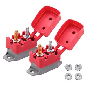 Dc 12v 24v Automatic Reset Circuit Breaker With Cover Stud Bolt For Automotive A - Picture 1 of 7