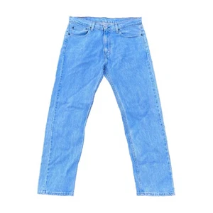 Levis 505 Men’s Blue Light Wash Straight Leg Regular Fit 100% Cotton Jean 36x34 - Picture 1 of 9