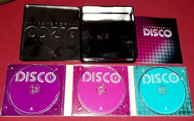 3x CDs "FOREVER DISCO" in Metallic-Box Original, komplett inkl. Büchlein VINTAGE - Bild 1 von 4