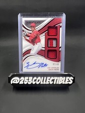 2023 IMMACULATE ZACH NETO ROOKIE TRIPLE PATCH ON CARD AUTO /49 LA ANGELS SSP