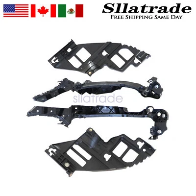 For 2010-2013 Volkswagen Golf GTI Black Bumper Bracket Left+Right Set of 4 - Изображение 1 из 4