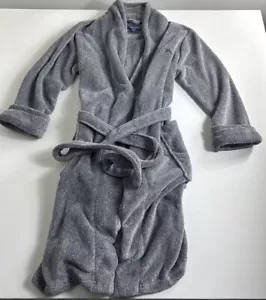 TOMMY BAHAMA Marlin Spa Bath Robe Black/Gray White Plush Men's Size S/M Pockets - Picture 1 of 8