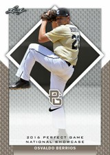 OSVALDO BERRIOS 2016 LEAF "PERFECT GAME" SHOWCASE ALL-AMERICAN ROOKIE CARD #143!