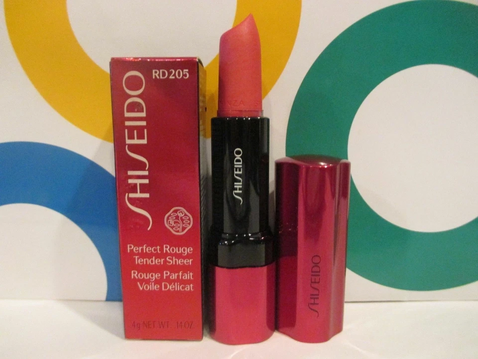 SHISEIDO ~ PERFECT ROUGE TIERNO TRANSPARENTE ~ # RD 205 ~ 0,14 OZ TAMAÑO COMPLETO EN CAJA Foto 1 de 1