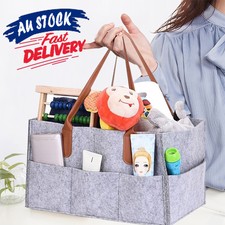 Diaper Caddy Nursery Storage Baby Organizer Basket Nappy Bin Infant Wipes Bag