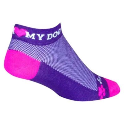 Socks - SockGuy - I Heart My Dog S/M Women's 1" Cycling/Running NEW - Image 1 of 2