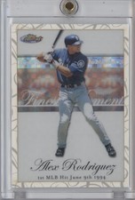 ALEX RODRIGUEZ 2007 TOPPS FINEST BASEBALL FINEST MOMENTS WHITE X-FRACTOR 1/1  