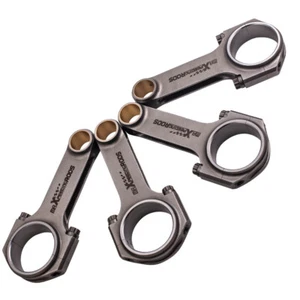 4x Forged 4340 Connecting Rods ARP 2000 Bolts for Porsche 914 2.0L 4cyl 131mm - Picture 1 of 10