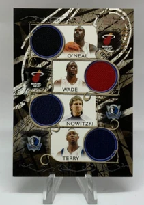 2006-07 Topps Luxus Box Relikte 4 Wade Nowitzki Shaq O'Neal Frottee Spiel gebraucht /199 - Bild 1 von 2