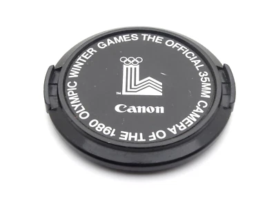 Genuine Canon 52mm Clip on Lens Cap - 1980 Olympic Winter Games Version - Image 1 of 2