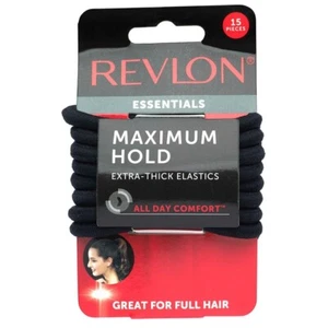 Elástico para cabello negro extra grueso Revlon, 15 unidades - Imagen 1 de 7
