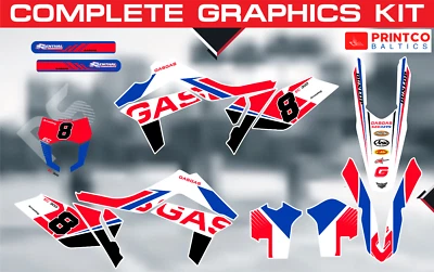 Gas Gas EC MC 125 200 250 300 450 2013-2025 complete graphics kit 21 mil - Image 1 of 4