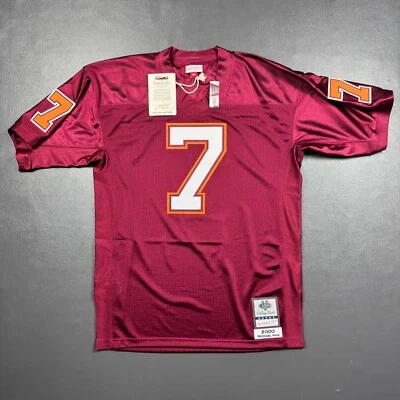 100% аутентичная футболка Майкла Вика Митчелла Несса 2000 Virginia Tech Hokie размер 44 L - Изображение 1 из 4