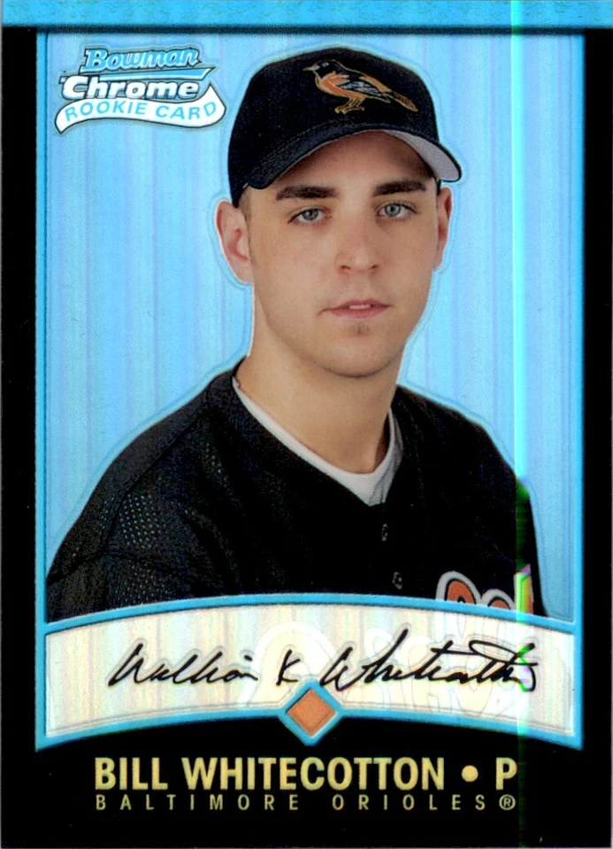 2001 Bowman Chrome Refractor Bill Whitecotton Rookie #314 - Image 1 of 2