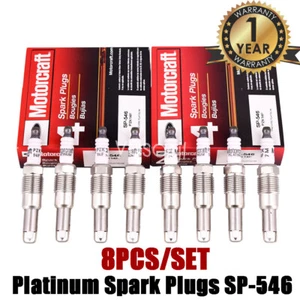 8PCS Genuine OEM Platinum Spark Plugs SP-546 PZK14F For F150 F250 5.4L SP546 - Picture 1 of 8