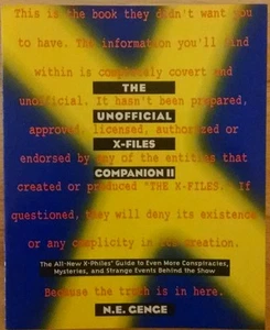 The Unofficial X-Files Companion II (2) Softcover by N.E. Genge - Picture 1 of 2