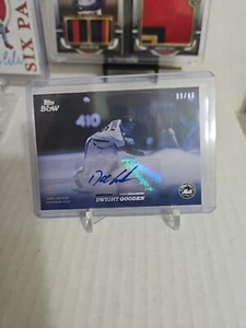 2024 Topps Black and White Blue Dwight Gooden Auto #64A New York Mets /49 - Picture 1 of 3