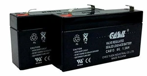 2 Pack Casil 6v 1.3ah Battery for Power Patrol SLA0865 PANASONIC LC-R061R3PU R - Picture 1 of 7