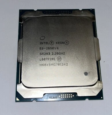 Procesador Intel Xeon E5-2650 V4 2,20 GHz DDR4 SR2N3 de 12 núcleos Foto 1 de 2