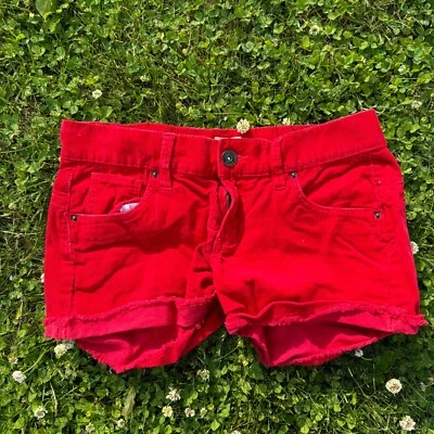 Daisy Duke Corduroy Red Shorts - Image 1 of 3