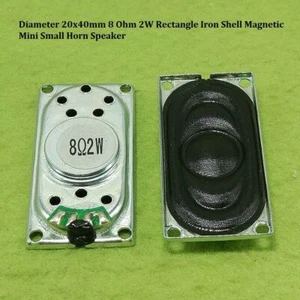 Mini altavoz magnético bocina pequeña rectangular de diámetro 20x40 mm 8 ohmios 2 W - Imagen 1 de 5