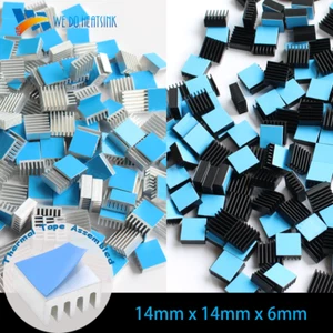 10/30/50 piezas cinta térmica disipador térmico de aluminio 14x14x6 mm CPU LED IC - Imagen 1 de 12