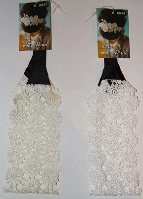 Juego de 2 diademas de encaje Foto 1 de 3