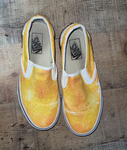 VANS scarpe slip on uomo 6 donna 7 5 dipinte a mano 423