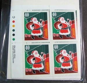 Canada Inscription Block Stamp Scott# 1339 Santa Claus (note)1991 MNH L530 - Picture 1 of 1