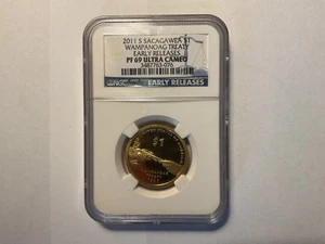 2011-S NGC PF69 ULTRA CAMEO Sacagawea "Wampanoag Treaty" PROOF Dollar - Picture 1 of 2