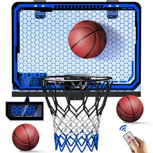 Indoor Basketball Hoop for Kids 3-10,Mini Basketball Hoop with Remote RGB and... - Picture 1 of 2