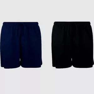 ESPIONAGE PJ034 TWIN PACK COTTON JERSEY SLEEP/LOUNGE/PYJAMA SHORTS 2XL3XL4XL - Picture 1 of 1