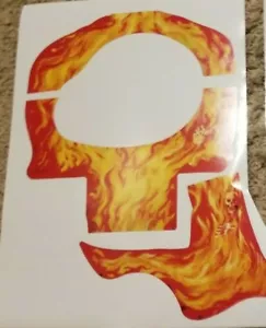 Custom Advanced Dungeons & Dragons Fortress of Fangs Repro Lava Flame Decals - Picture 1 of 6