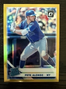 2019 Pete Alonso Panini Optic Rookie Gold SP /10 New York Mets Rookie #82 - Picture 1 of 3