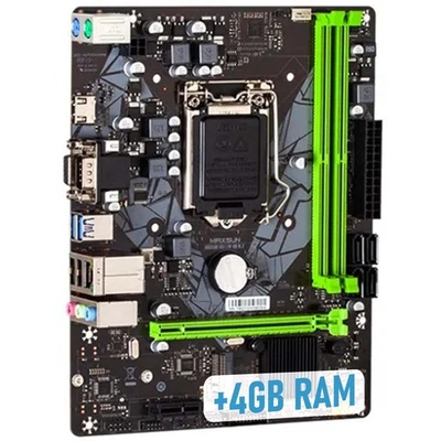 Motherboard H311M Micro-ATX mATX 4GB RAM LGA 1151 6th 7th 8th 9th i3 i5 i7 i9 - Image 1 of 4