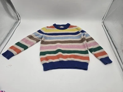 Boden Rainbow 5 6 Years Knit Wool Blend Sweater - Image 1 of 4