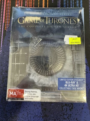 Game of Thrones - Season 8 Steelbook (4K UHD + Blu-Ray) NEW & SEALED - Region B - Image 1 of 3