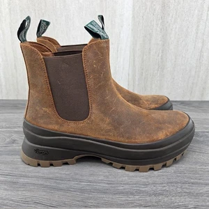 Botas Chelsea Polo Ralph Lauren AR Lug Talla 11 Para Hombres Vaca Gamuza Cuero Suela Vibram - Imagen 1 de 11
