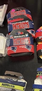 NFL New England Patriots Kautschuk Silikon Armband Wristband 2er Pack - Bild 1 von 1