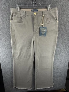 Neu mit Etikett Democracy Jeans Ab Solution Größe 16 hoch geschnittene Hose Jeans beige ACTL 36 X 26 - Bild 1 von 17