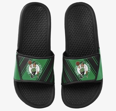 Sandalia Deslizable Negra Verde Boston Celtics NBA Cómoda Fanático del Baloncesto FOCO S 7-8 NUEVA Foto 1 de 4