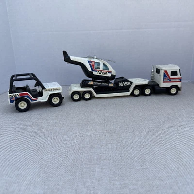De colección Buddy L De Colección 1980 NASA Juego Espacial Camión Lote Helicóptero Avión Jeep Foto 1 de 4