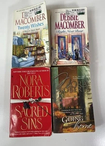 Lot of 4, 2 Nora Robert’s Books 2 Debbie Macomber Books - Foto 1 di 14