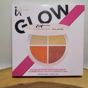 it Cosmetics CELEBRATE Glow Face & Eye Palette Blush & Highlighter (4 Shades) - Picture 1 of 8